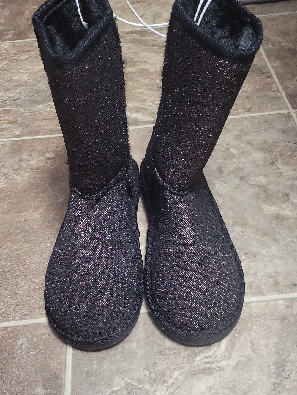 Vlack Glitter Mid-Calf Boots